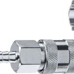 Переходник штуцер ″елочка″ 8 мм - "мама" муфта, с хомутом ЗУБР Профессионал 64917-08