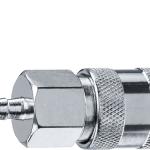 Переходник штуцер ″елочка″ 6 мм - "мама" муфта, с хомутом ЗУБР Профессионал 64917-06