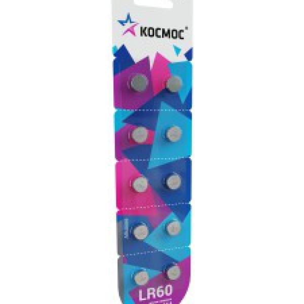 Батарейка алкалиновая G1, LR60, L621, 164,364 BL10 КОСМОС 481368