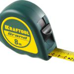 Рулетка  8м / 25мм рулетка с ударостойким корпусом (ABS) и противоск.покр KRAFTOOL GRAND 34022-08-25