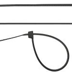 Кабельные стяжки черные ХС-Ч, 7.6 x 400 мм, 100 шт,нейлоновые, СИБИН 3788-76-400