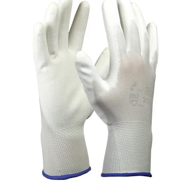 Перчатки нейлоновые с полиуретановым покрытием