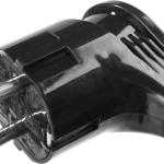 Вилка электрическая ЧЕРНАЯ угловая с заземлением (16 А; 220 В ) MAXElektro STAYER 55161-B